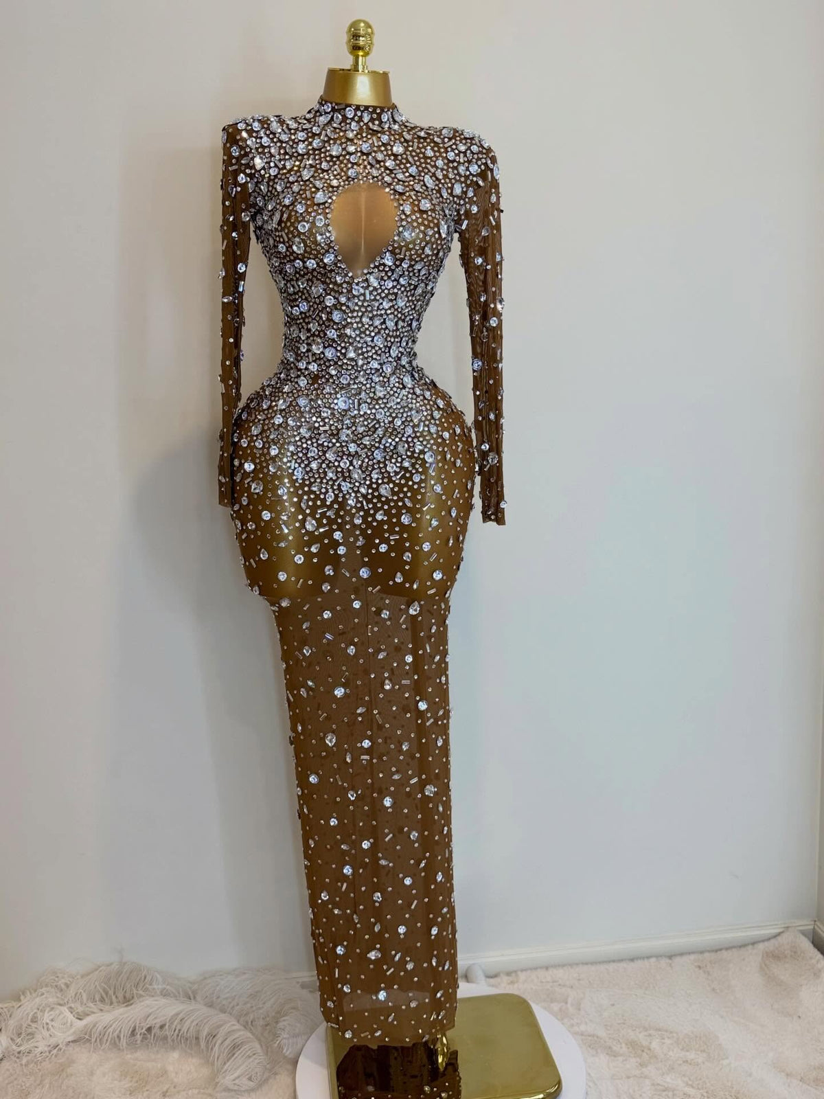 Gilded Cocoa Dress