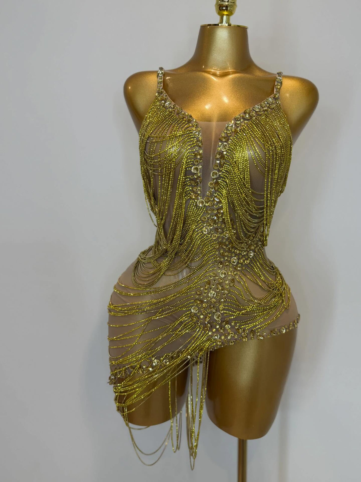 Golden Goddess Mini dress