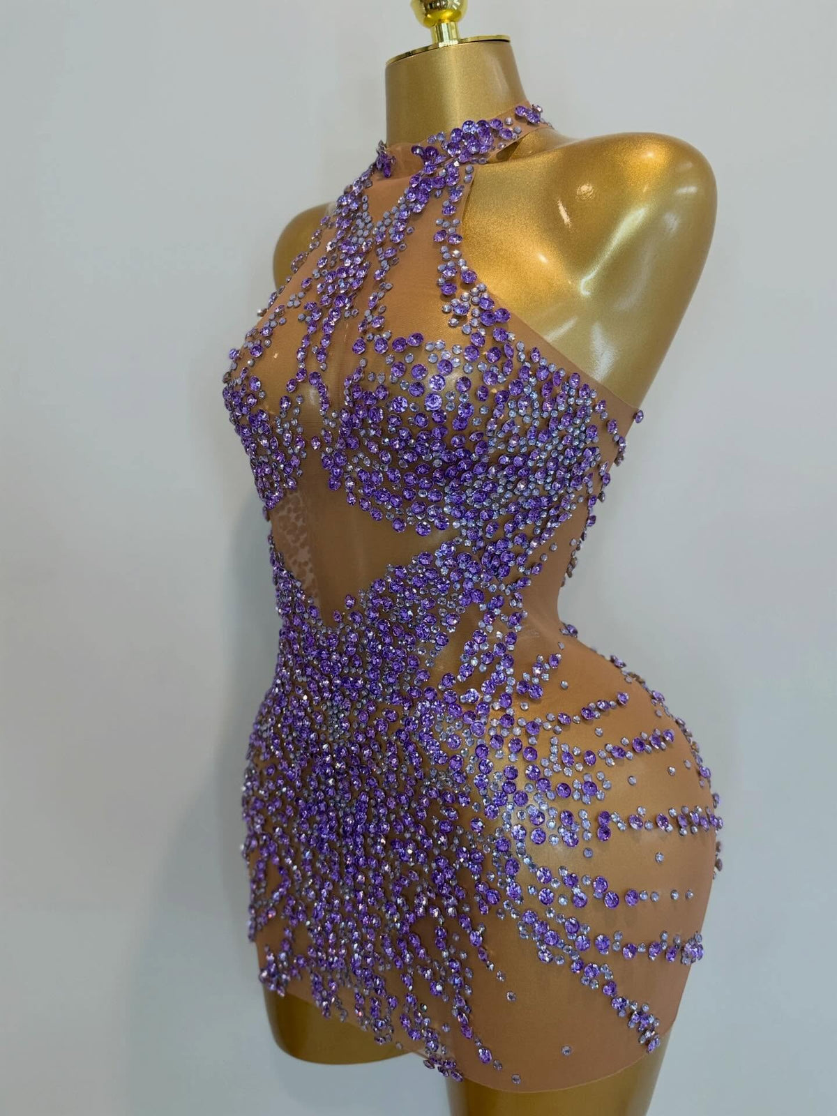 Star luxe dress (pink, purple, green, red, blue, black )