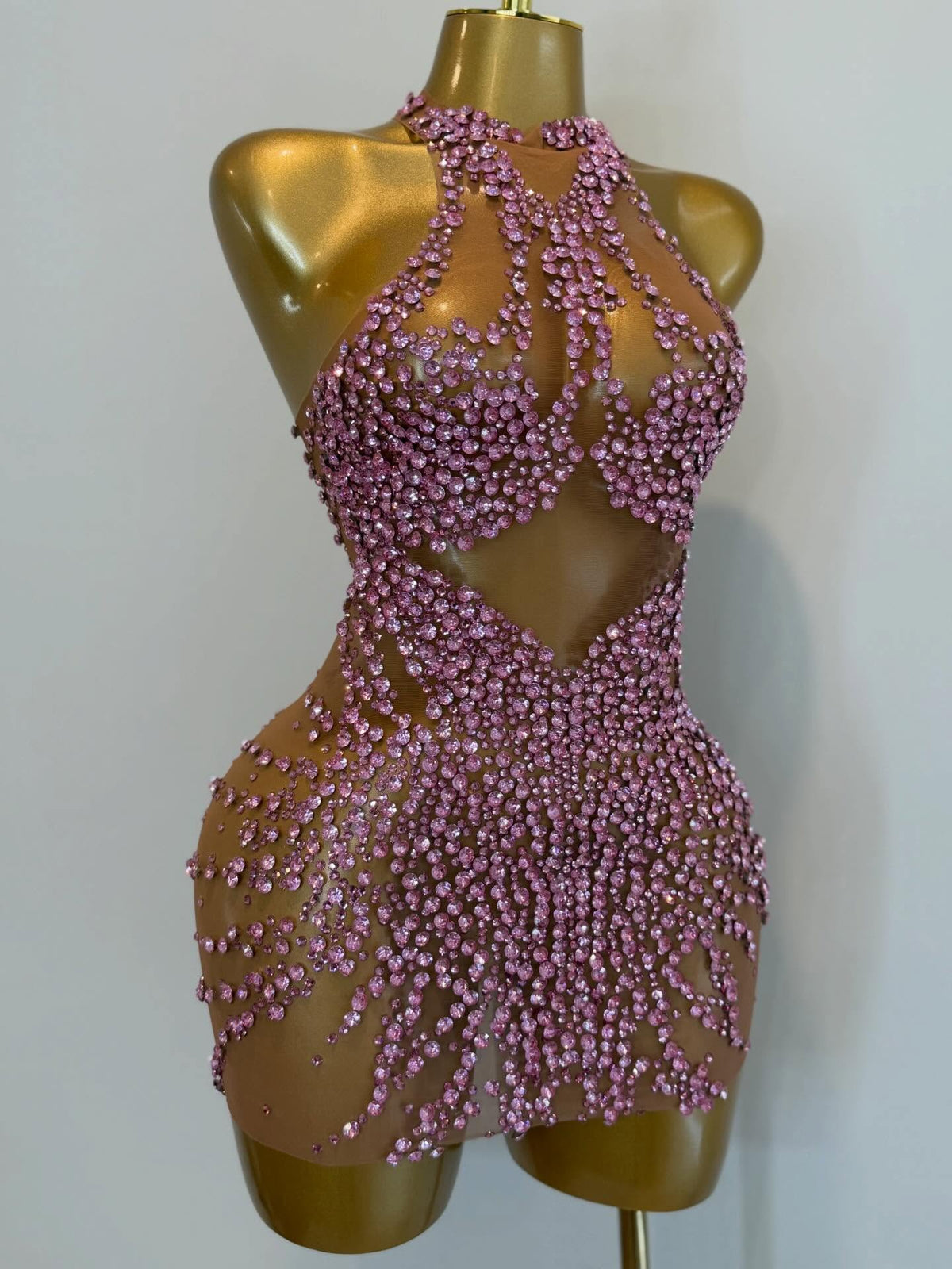Star luxe dress (pink, purple, green, red, blue, black )